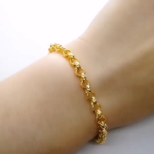 Yon Hing Rantai Tangan Kendi Diamond Cut Pelbagai (10g↓) Emas 916