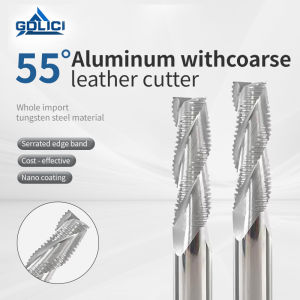 HRC55 Roughing End Mills Carbide Milling Cutter Tungsten Steel Router Bit for Aluminum Wood CNC Machining Tools Diameter 1-20mm