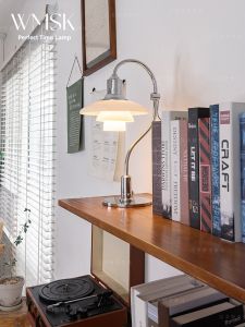 WIMIW | Vintage Designer Minimalist Nordic Table Lamp Silver