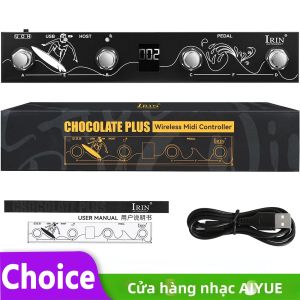 IRIN | IRIN Chocolate Plus Bộ Điều Khiển MIDI Không Dây Bàn Phím Pro 4 Nút Công Tắc Chân Giao Diện Máy Chủ MIDI Tương Thích Với M-VAVE