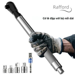 Cờ Lê Mở Rộng Tác Dụng Lệch Tâm Rafford Dụng Cụ Sửa Chữa Ô Tô Với 4 Đầu Nối Ổ Cắm Và Đầu Nối Khoan 1/2 Inch Dành Cho Không Gian Chật Hẹp