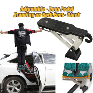 Multifunction Foldable Car Roof Rack Step Car Door Step Universal Latch Hook Auxiliary Foot Pedal Aluminium Alloy Safety Hammer