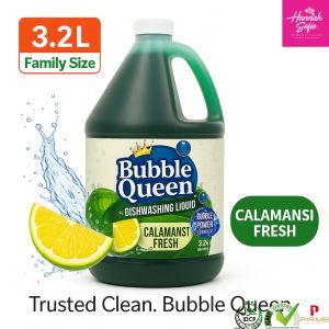 BUBBLE QUEEN DISHWASHING LIQUID CALAMANSI GALLON