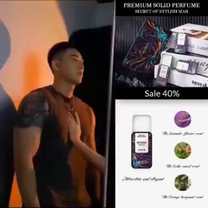 Limited Quantity 3 IN 1 Solid Perfume Sweet Lasting Fragrance for Men and Women True Self Deodorant with Portable Printed Metal