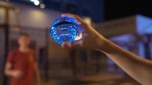 Flying Ball Toy 360° Rotating LED Parent-child Toy Childrens Educational Toy UFO Rotating Suspension Ball Luminous Rechargeable Fun Toy Gift