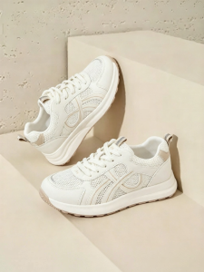 Josiny | Comfortable Breathable Womens White Sneakers