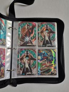 หนังสือบันทึกการ์ด Zipper หนังสือบันทึกการ์ด 4 ช่อง หนังสือบันทึกการ์ดแบบพับได้ วัสดุ PU สำหรับเก็บรักษาการ์ด