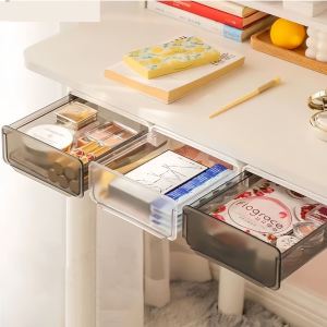 ZHENG FU | Hidden No Drill Desk Drawer Organizer