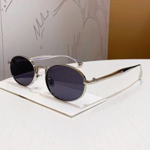 High Quality Brand Design Oval Sunglasses Women Men Elegant Vintage Alloy Frame Sun Glasses Ladies Fashion Shades Trendy Eyewear