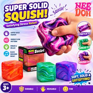 Needoh Soft and Glutinous Sensory Stress-relief Toy Cube Filled with Gel Stretchable Ball Soft Ice blind box Slow Rebound