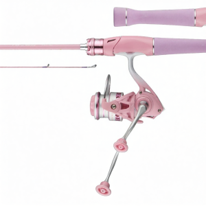 TEBEN | Beginner Friendly Full Set Fishing Rod Light Lure Fishing Pink