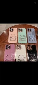 Case REALME C12 C21Y C25 C25Y C25s C20 C20A Soft Casing Hp Plating Silikon Cat Dudukan Lipat Kucing