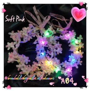 BANDO MAHKOTA BUNGA SAKURA LED / BANDO LED BUNGA ELEGAN / BANDANA BUNGA SAKURA LAMPU / BANDO NATAL / BANDO FASHION / LED FLOWER CROWN / LED HEADBAND / BS8558