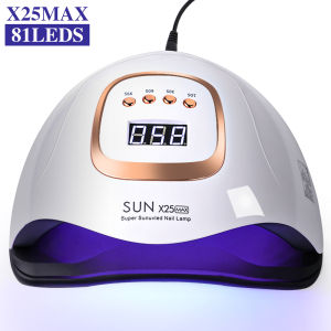 Professional 81 LED UV Nail Lamp with 4 Timers and Sensor Nail Lamp for Quick Curing UV Gel Nail Polish Nail Dryer Salon Tools