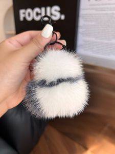 น่ารัก แพนด้าน้อยจริง ขนมิงค์ ขนสัตว์รถพวงกุญแจจี้อินเทอร์เน็ตที่มีชื่อเสียงตุ๊กตากระเป๋าหนังสือแขวนตกแต่ง < Ne1> อุปกรณ์เสริม