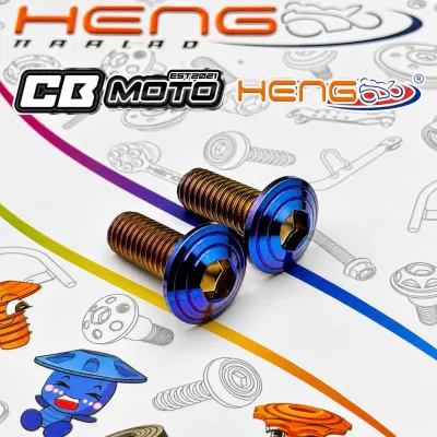 HENG / SC SIAM BOLTS FOR 2POT CALIPER BRACKET CNC TITANIUM CONCAVE