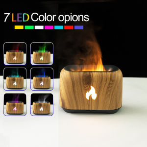 7 Colorful Simulation Flame Diffuser USB Plug-in Fragrance Office Home Flame Humidification Ultrasonic air Diffuser