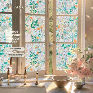 fancy fix | Decorative Transparent Window Film for Kitchen Privacy