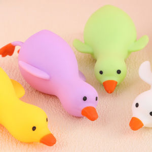 Colorful Animal Duck Sensory Toys Fingertip Stress Relief Big Goose Transform Decompression Squeeze Toys for Adults Kids