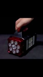 Senter Sorot Solar 2 Warna Cahaya Super Terang Portable Flashlight