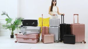 TIKE กระเป๋าเดินทาง Trolley Bag 28 24 20นิ้ว กระเป๋าเดินทางล้อลาก กรณีรถเข็น รุ่นซิป กระเป๋าเครื่องสำอาง 15นิ้ว 003&B13 Suitcase