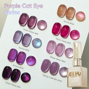 1pc Purple cat eye nail polish gel 2025 new style Blue Pink cat eye nail art suitable for womens nail salon