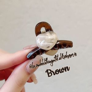 JEPIT RAMBUT LOVE IMPORT PREMIUM 5CM / JEPIT RAMBUT ARKRILIK VINTAGE / JEDAI BENTUK HATI ELEGAN / JEPIT PONI LOVE / LOVE HAIRCLAW / AB5217