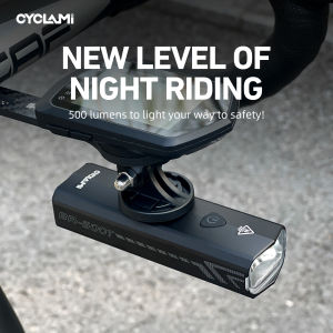 CYCLAMI Bicycle Front Light 500LM Bike Light 2000mAh Waterproof Headlights Flashlight Type-C Charging MTB Road Cycling Lamp
