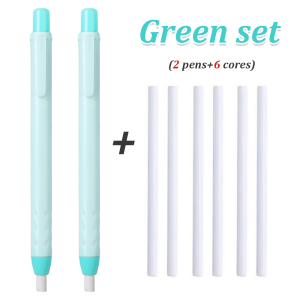 8pcs/set Creative Pen Shape Press Type Pencil Eraser Set for Sketching Writing Erase Supplies Office Stationery Accessories