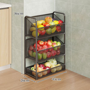WUBUWEI | Multi-purpose Movable Storage Shelf Multi-layer