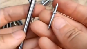 Double Headed Carbon Steel Nail for Seamless Wood Paneling Non-marking Nails Cement Nails Skirting Line Seamless Nail