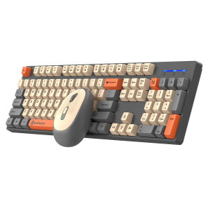 Shipadoo Gaming Only Wired Keyboard/Wireless Keyboard Set Computer Laptop Desktop Office PC Accessories Free Wireless Mouse