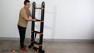 2.9M Double Sided Telescopic Ladder Extendable Foldable Portable Multifunction Multipurpose Tangga Lipat Heavy Duty