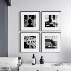 Modern Minimalist Black and White Art Decorative Painting