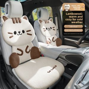 ZHUIBENSUYUAN | Warm Fluffy Cat Car Seat Pad