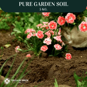 PURE GARDEN SOIL 5kg. | TOPSOIL | READY TO USE | All-Natural Screened and Refined Suitable for Lawns Flower Beds Raised Planters and Vegetable Gardens