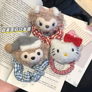 หมวกนอนหมีดัฟฟี่ รุ่นใหม่ 2025 พร้อมยางรัดผม รูปตุ๊กตาผีเสื้อ หวานๆ สำหรับเด็กผู้หญิง ฤดูใบไม้ร่วง/ฤดูหนาว ใหม่ล่าสุด