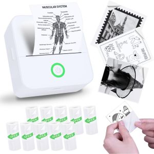 [Portable Mini Printer] Portable Thermal Mini Printer | Inkless Pocket Photo Printer for Pictures Photos Journals DIY57*25mm