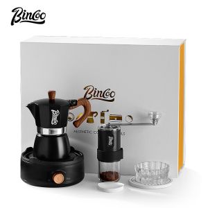 Bincoo Espresso bình pha Moka Quà Tặng Thiết Lập Nhà Nhỏ Máy pha cà phê Thiết Lập Sinh Nhật Món Quà Kỳ Nghỉ Tốt Nhất