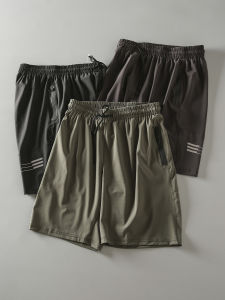 Quần Short Thể Thao Nam Mùa Hè Thoáng Khí Nhanh Khô Lưới Laser Quần Dài Thường Ngày Quần Năm Mảnh Quần Dài Đến Giữa Bắp Chân Thời Trang