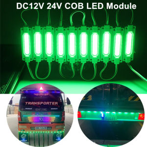 Angelila 5/10/20pcs 12V 24V mô-đun LED màu hồng tím Băng Lam Lục Màu Đỏ màu trắng ấm xe tải đèn báo bên hông xe đèn báo COB 6 Led siêu sáng cho xe buýt xe rơmooc tải đèn cảnh báo