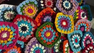 Random Colors Colorful Handmade Crochet Table Place Mat Pad Cloth Cup Doily Coffee Coaster Christmas Flower Placemat Wedding