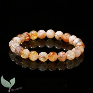 1pc Natural Citrine Beads Bracelet - Wealth & Wisdom crystal Stretch Beads Bracelet Crystal Jewelry Gift for Women
