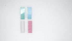 1set Oral dental floss with 20 disposable replacement heads teeth cleaning in blue green white pink colors randomly selected
