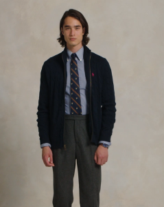 Polo Ralph Lauren Men Cable-Knit Cotton Full-Zip Sweater