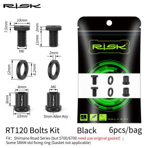 Risk Titanium Alloy Shifter Lever Clip Ring Fixing Bolts Bicycle Shift Clamp Ring Bolt Screw Nut For SRAM Shimano R8000 FORCE