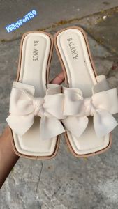 Sandal Wanita Sehari-hari Selop Pita Polos Import Viral Jelly Karet Teplek Casual