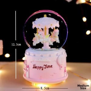 LAIZIXINGXINGDELIPIN | Rotating Crystal Ball Bluetooth Musical Box
