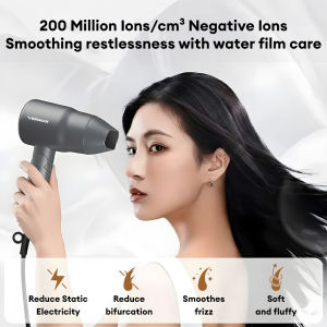 Vermax Mini Hair Dryer Foldable Blower Negative Lonic Fast Dry 3-Temps Dormitory Travel Home Use