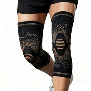 1/2Pcs Band Copper Nylon Knee Brace for Arthritis Pain and Support Knee Sleeve Compression for Sports Workout Arthritis Relief